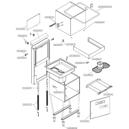 Manete Guia lateral Lava-louças Ozti OBM1080 M8 6262.00022.13
