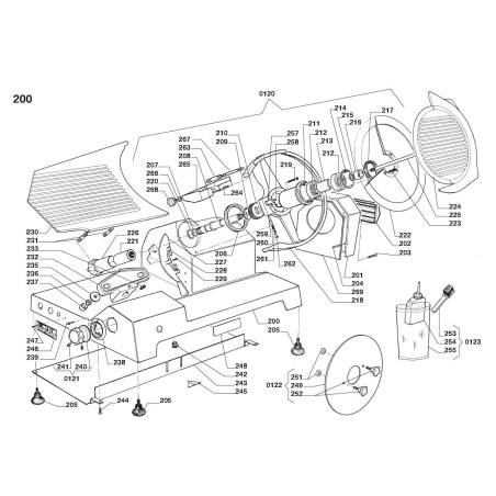 Movimento Vela completo Cortadora FIA ATLAS BOSTON MAX 350-370