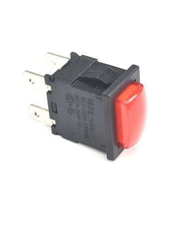 Interruptor Rojo 13x19mm 230V Bipolar 1 pz 85487-002 A2100043 347292-1