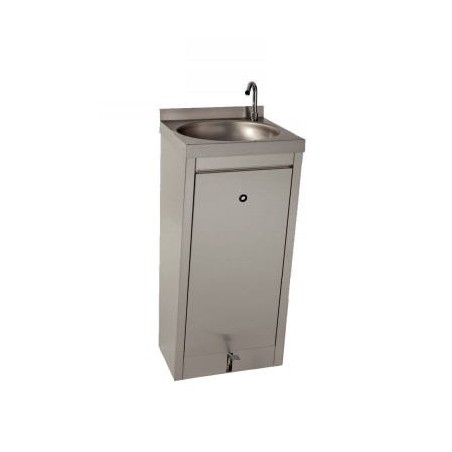 Lavabo avec mélangeur à pédale 450x450x850mm 2572