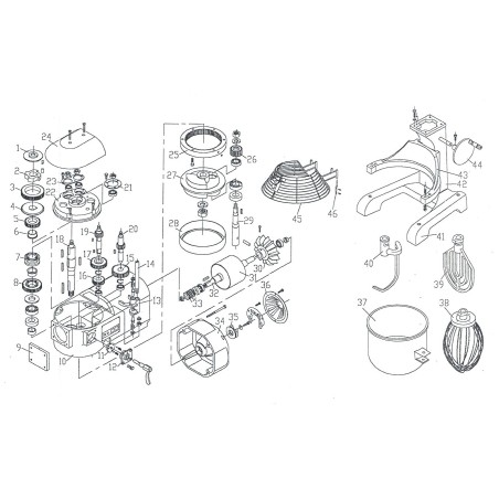 Engrenage8Amasadora B20F B10 Ø71,5mm Ø11,5mm H18mm 39 dents