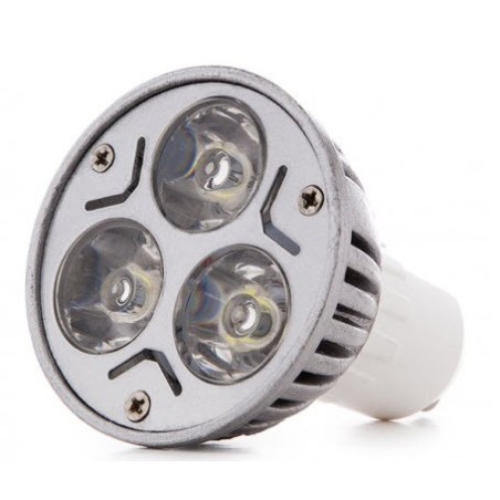 Lâmpada LED GU10 3W 300Lm 6000ºK 30.000H [JL-GU10-3X1W-A-CW] BD-600