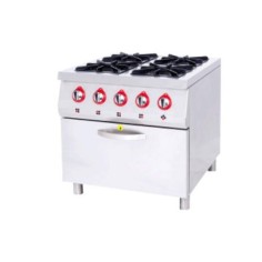Cocina 4 fuegos con horno a gas