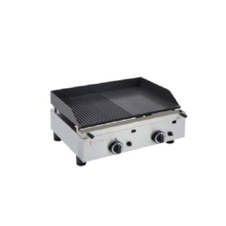 600mm Gas Griddle - Grooved and Smooth 1747