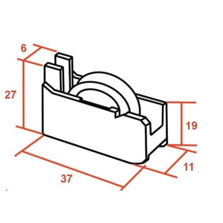 Rodamiento puerta Corredera S300 REF.C031