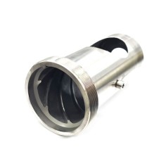 Boca Picadora TK-22 Aço Inoxidável Rosca Passo 2 M95mm 8 nervuras Ø32mm 190mm comprimento
