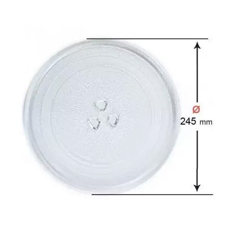 Microwave Turntable 245mm Clover Universal Eutron HM-20L