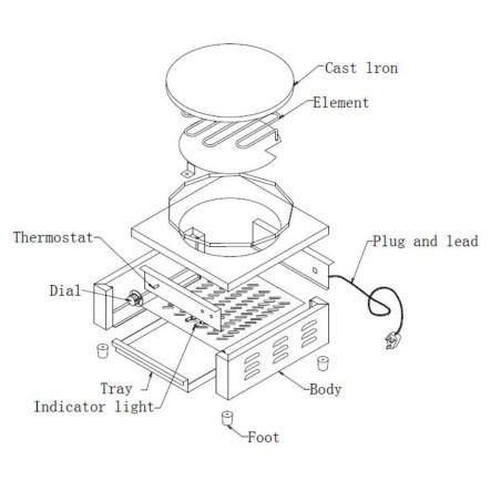 Frigideira Antiaderente Crepe Ø400mm EC-1 EC-2