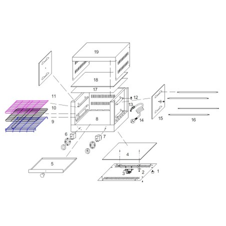 Grille de protection supérieure Grille-pain AT360 300x358mm