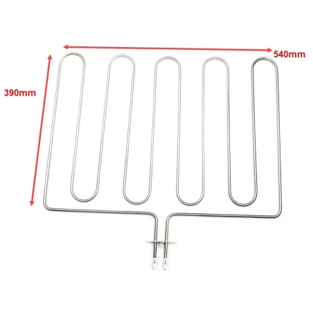 Resistência Forno 2500W Flange 70x23mm Conexão Fastón YXD