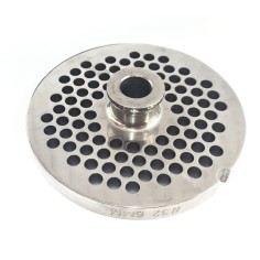Placa Picadora de carne 32 Taladro 6mm con pivote 1 muesca Inoxidable Enterprise