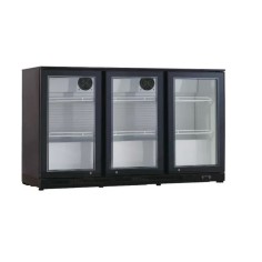 Armário Negro Refrigerado Sobremostrador 3 Portas de Cristal RB-320H