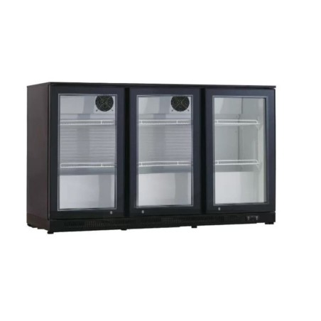 Armoire Noire Réfrigérée Sur Comptoir 3 Portes en Verre RB-320H