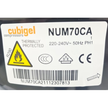 R290 refrigerant compressor NUM70CA Cubigel