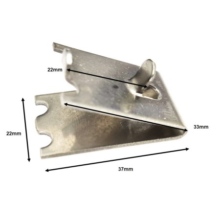 Clip Grille Plateau Acier Inoxydable RB BLG