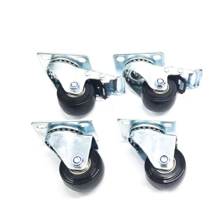 Universal 4 Swivel Wheels Kit 2 with Brake