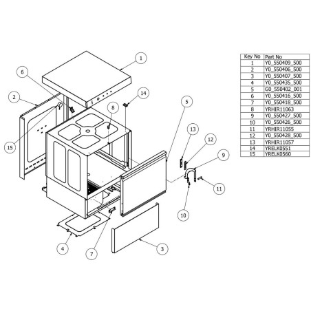 Tubo Formado Lavavajillas Marchef YRHIR28870 Tubo L240mm Ø42x45mm Despiece Número 10 LBU.BYM.500 CRW-501