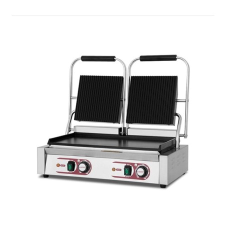 Grill doble cuerpo PG-813C base lisa