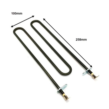 Resistência Blindada Tostador Ozti 900W 230V 6246.00022.167 7853.NM425.00