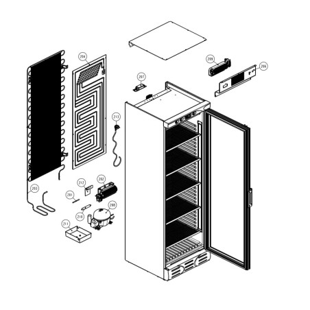 Lámpara LED Medida 1140x14mm D372SC C6022916 1000lm 6000K 24VDC 10,08W IP-54 Despiece número 403