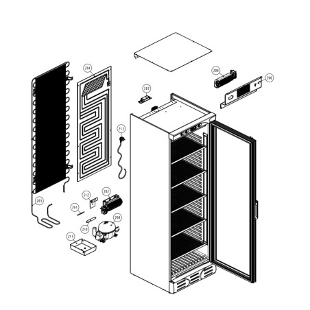 Base Wardrobe Door D372SC B6012045