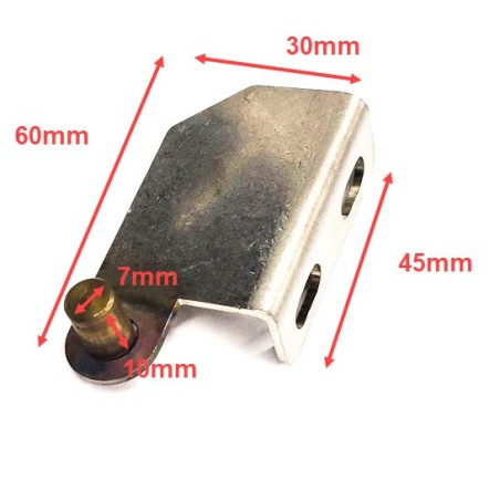 Right Hinge Dishwasher Ozti OBY 500 2710.00501.171 Measurements Photo