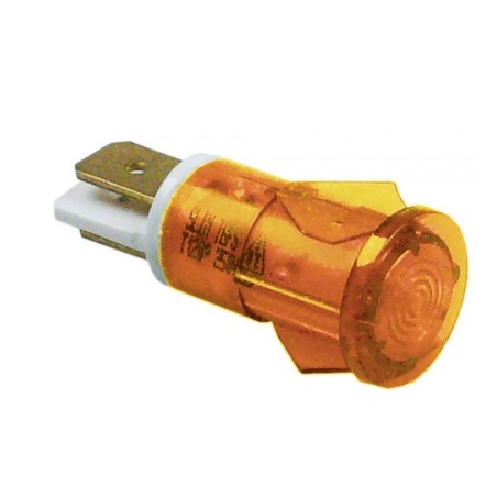 lampada de sinalização ø 13mm 230V amarelo resis.a a temp. 12