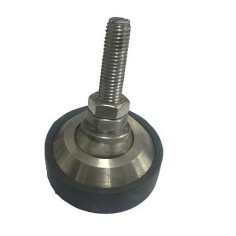 Pied pivotant autocentrant en inox Métrique M-12x1,75mm FT12I