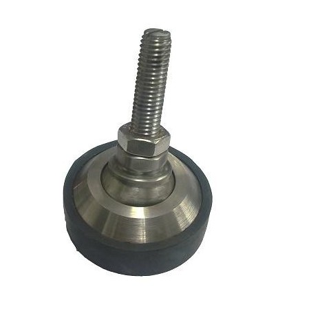 Pied pivotant autocentrant en inox Métrique M-12x1,75mm FT12I