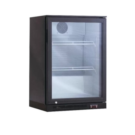 Armário Negro Refrigerado Sobremostrador 1 Porta de Vidro RB-150H