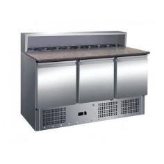 Mesa refrigerada con encimera de mármol PS903 3 Puertas
