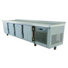 Mesa Baja Refrigerada MB-2500 4 Puertas Altura 600mm