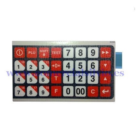 Clavier Dibal Balance Série F Rouge BV-P3819