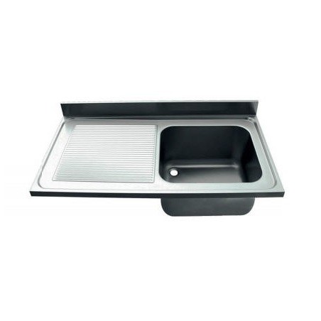 Fregadero Industrial 1200x600mm Escurridor Izquierda Seno 500x400x250mm