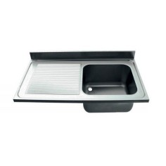 Industrial Sink 1500x600mm Left Drain 400x500x250mm