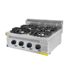 Cozinha a gás de mesa Série 700 TURHAN 800mm 4 queimadores 7012