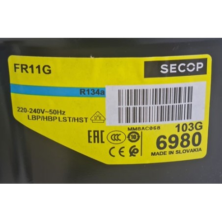 Unidade Condensadora 1/3HP RT FR11GX R134a 220V 50Hz