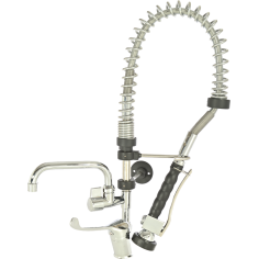 Shower + long spout 2 waters 1/2" single-lever short