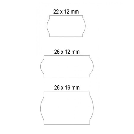 Etiquetas brancas lisas 26x16 (Caixa de 40 rolos)