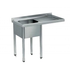 Fregadero lavavajillas 900x500mm Escurridor Derecha Seno 360x400x150mm