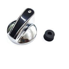 Mando Grifo Gas  Ø60mm Eje Ø8mm Color Plata DRN