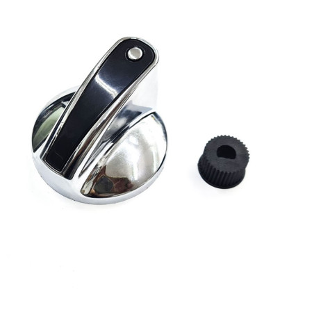 Manípulo de Torneira de Gás Ø60mm Eixo Ø8mm Cor Prata DRN