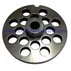 Placa Picadora 22 Taladro 10mm con pivote 1 Muesca Inoxidable Enterprise