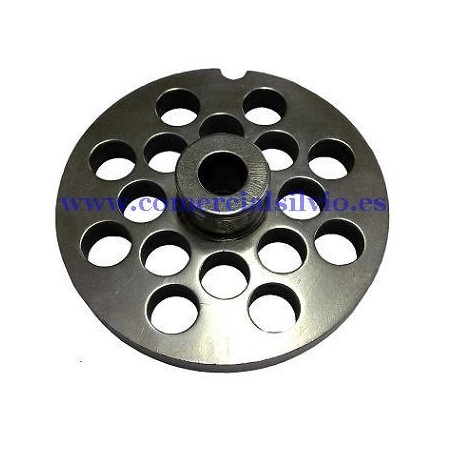 Plaque Hachoir 22 Perçage 10mm avec pivot 1 Entaille Inoxydable Enterprise