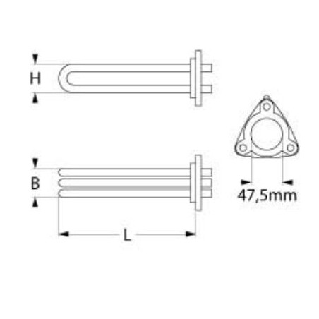Resistencia 9000W 230/380V T T.ISISAN F2105-1P Marchef V3 Kristal  YRELK23131