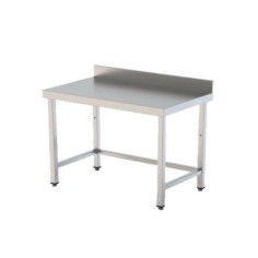 Welded wall table without intermediate shelf 1500x600mm STAINLESS STEEL AISI 304