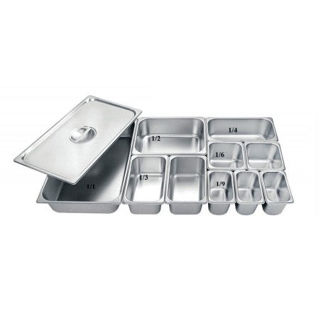 Tapa para cubetas Gastronorm GN AISI 304 GN 1/2