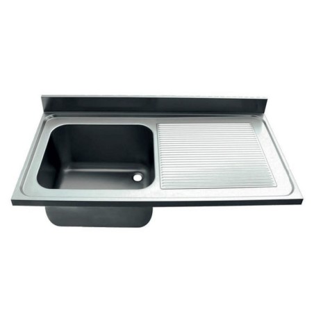 Industrial Sink 1400x600mm Right Drainboard Basin 400x500x250mm