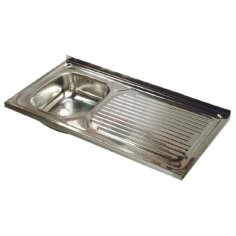 Pia Semi-industrial 800x500mm Escorredor à Direita Seno 360x400x150mm