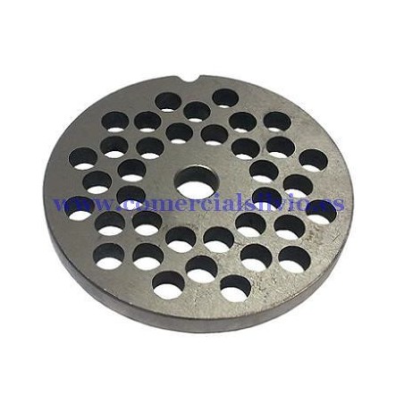 Plaque Hacheuse de viande 32 Perçage 10mm sans pivot 1 encoche Inoxydable Enterprise